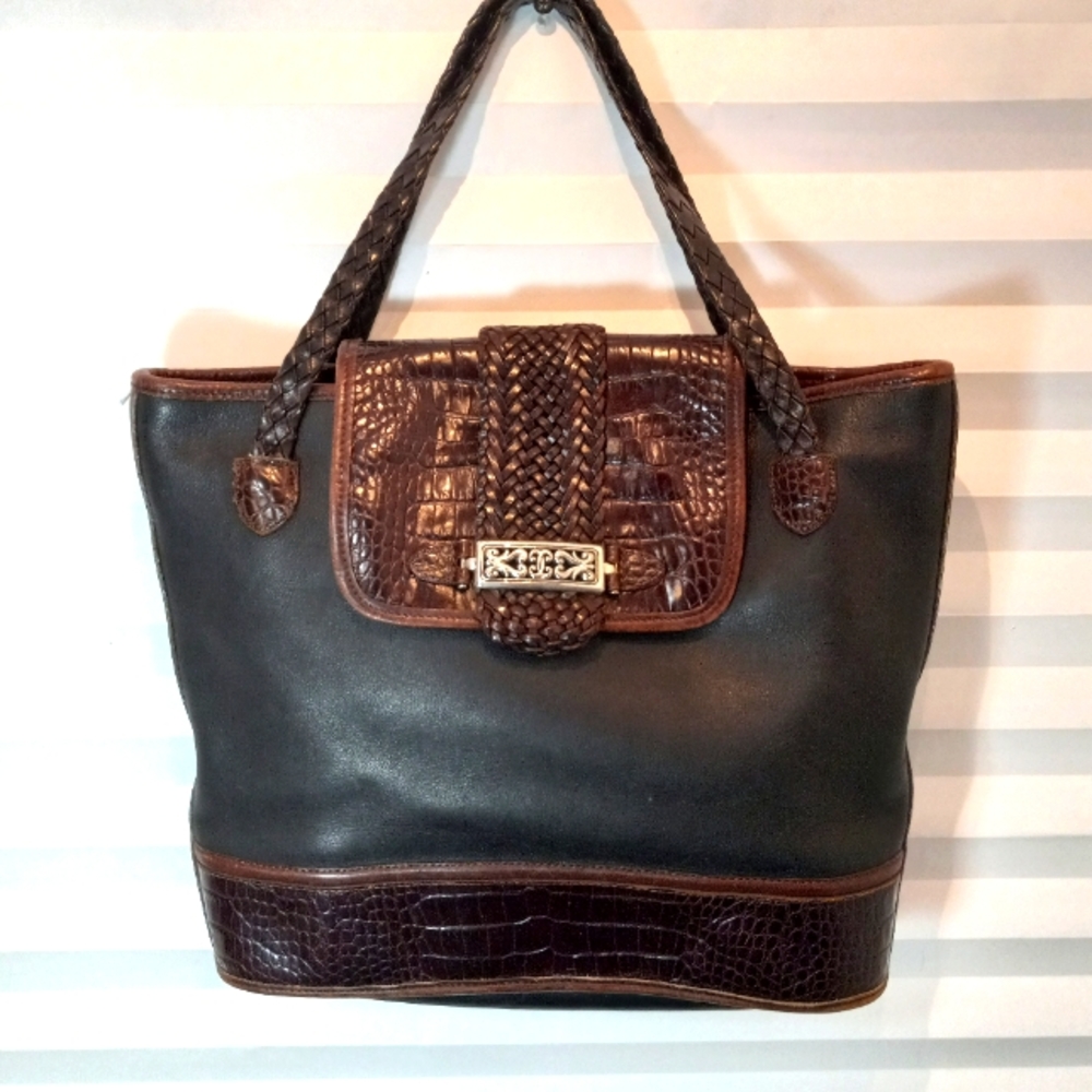 Authentic Brighton Leather Satchel Purse